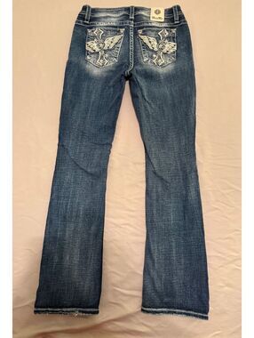 Miss Me Jeans - Wings/Cross Back Pocket Design